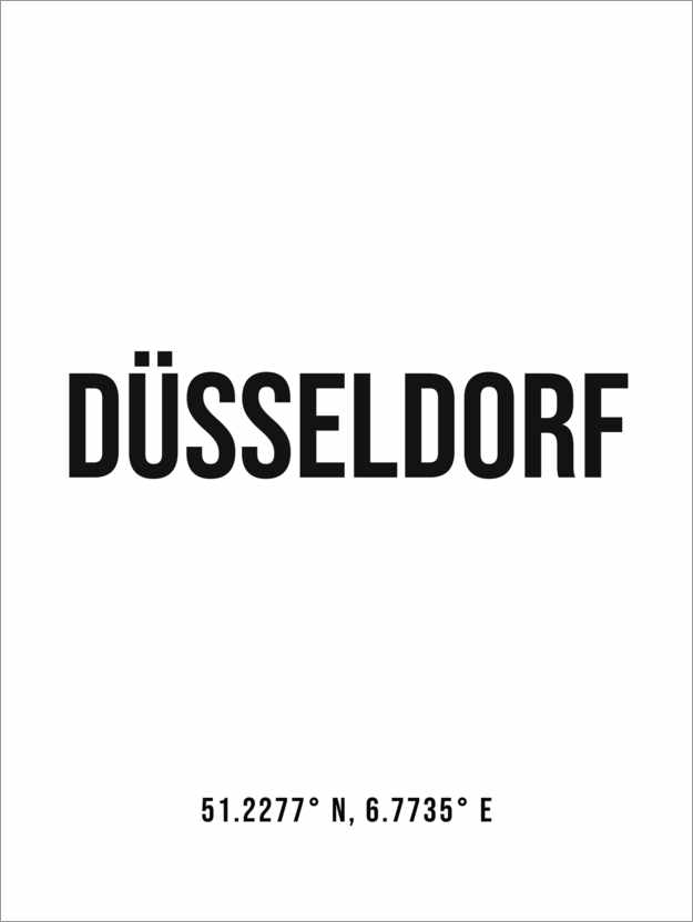 Plakat Düsseldorf – koordinater