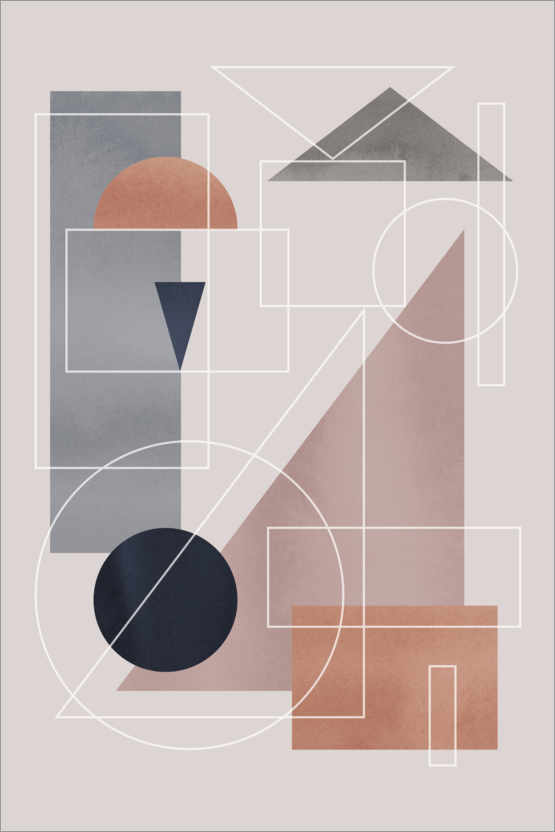 Plakat Minimalist geometry III