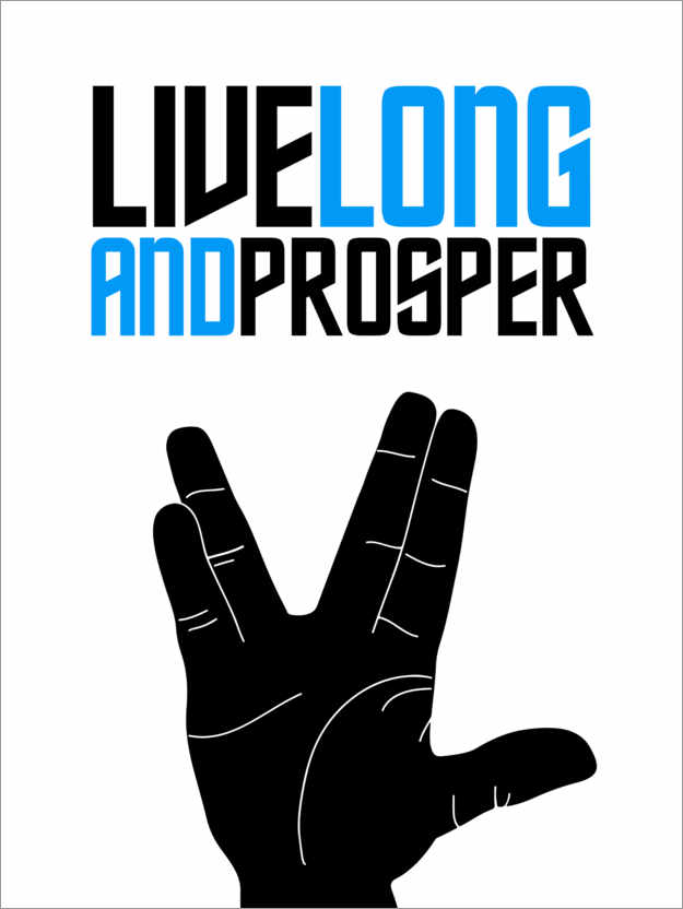 Plakat Live long and prosper
