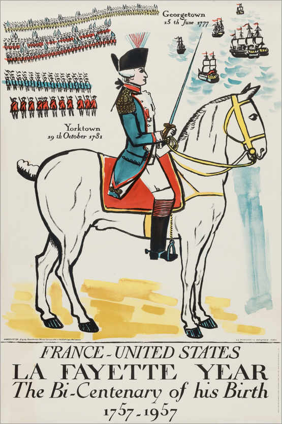 Plakat La Fayette Year 1957