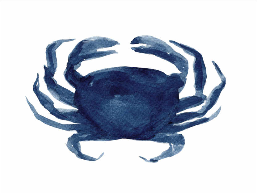Plakat Crab - silhouette