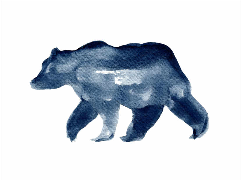 Plakat Bear - silhouette