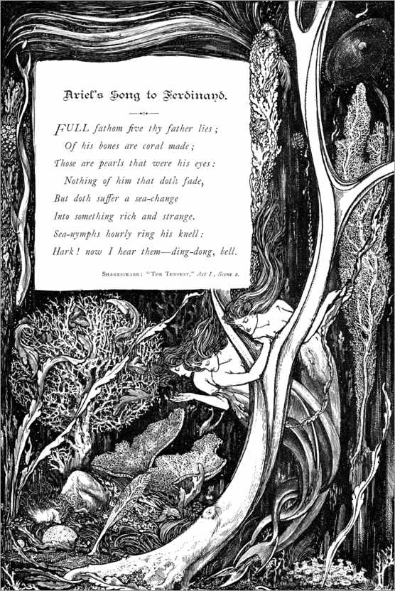Plakat Ariel's song to Ferdinand (English)
