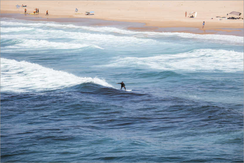 Plakat Surfer in the ocean, Portugal