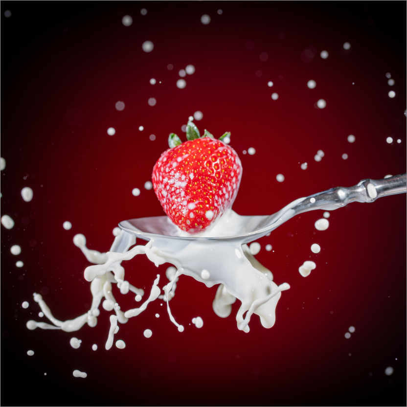 Plakat Strawberry spalsh