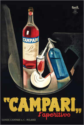Lerretsbilde  Campari l'aperitivo - Marcello Nizzoli