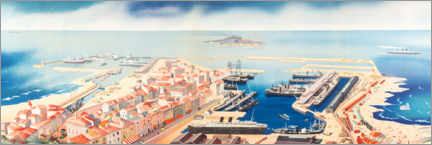 Plakat Panorama of the coast