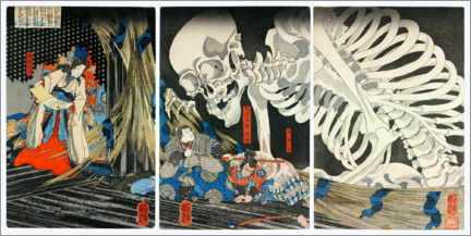Trebilde  Takiyasha the Witch and the Skeleton Spectre - Utagawa Kuniyoshi