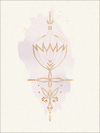 Plakat Spiritual Series: Lotus