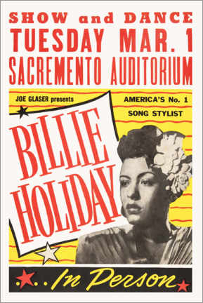 Plakat Billie Holiday Show and Dance