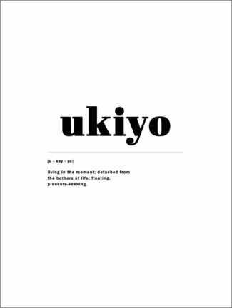 Plakat Ukiyo - definisjon