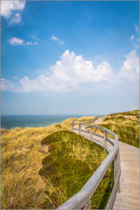 Plakat Sylt path in the dunes