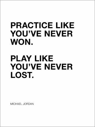 Aluminiumsbilde  Michael Jordan quote - Michael Tarassow