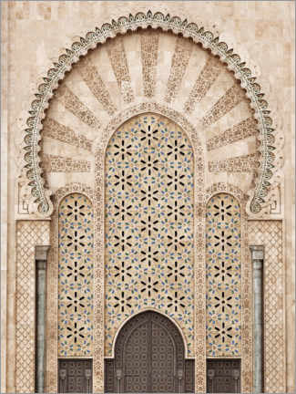 Bilde på skumplate  Hassan II Mosque in Morocco - Art Couture