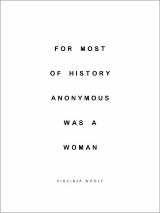 Plakat Virginia Woolf sitat