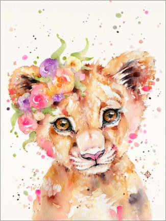 Akrylbilde  Little Lioness - Sillier Than Sally