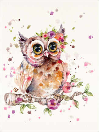 Lerretsbilde  Sweet Owl - Sillier Than Sally