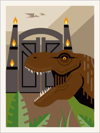 Plakat  Jurassic Park - Minimal Art