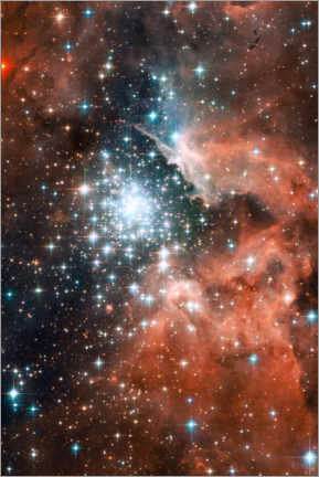 Akrylbilde  Nebula NGC 3603 - NASA