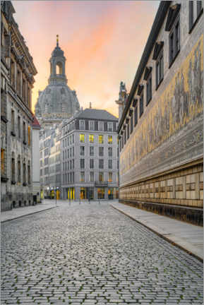 Bilde på skumplate  In the Fürstenzug in Dresden - Michael Valjak