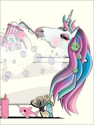 Plakat Unicorn in the Bath