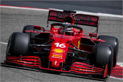 Aluminiumsbilde  Charles Leclerc, Ferrari