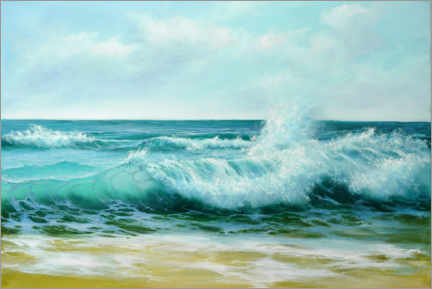 Plakat Bølger i kyststrøk