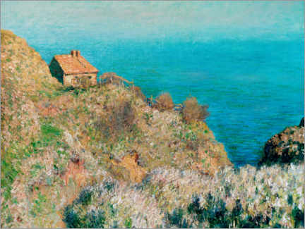 Akrylbilde  Fiskerhytte, Varengeville - Claude Monet