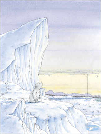 Plakat  Den lille isbjørnen lengter