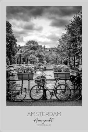 Akrylbilde  Amsterdam Herengracht - Melanie Viola