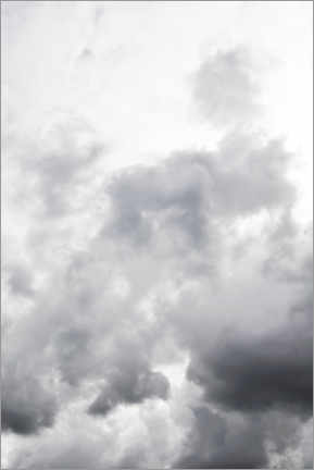 Selvklebende plakat  Head in the clouds - dreams of heaven - Studio Nahili