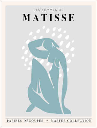 Akrylbilde  Henri Matisse - Inspiré de découpages III