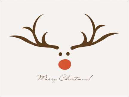 Bilde på skumplate  Christmas deer - Olga Telnova
