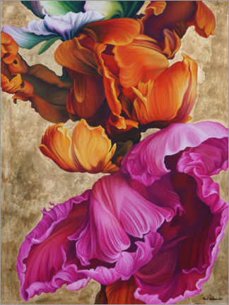 Akrylbilde  Magic of Tulips - Renate Berghaus