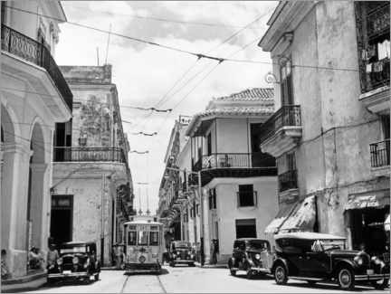 Bilde på skumplate  Street scene in Havana, Cuba, 1930s