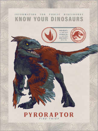 Plakat  Jurassic World Pyroraptor