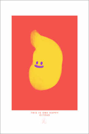 Akrylbilde  This Is One Happy Citrus - Lisa Ketty