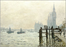 Galleriprint  The Thames below Westminster - Claude Monet