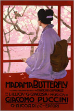 Aluminiumsbilde  Puccini, Madame Butterfly - Leopoldo Metlicovitz