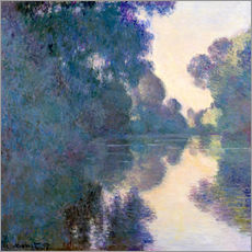 Selvklebende plakat  Morning on the Seine near Giverny - Claude Monet