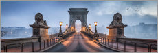 Plakat Chain Bridge in Budapest, Hungary