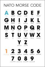 Plakat  NATO Morse Code - Typobox