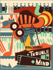 Plakat  Nina Simone - Trouble in Mind - Vintage Entertainment Collection