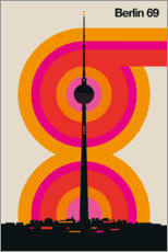 Selvklebende plakat  Berlin 69 - Bo Lundberg
