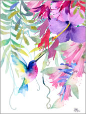 Plakat  Hummingbird in the hanging garden - Rachel McNaughton