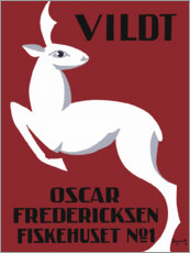 Aluminiumsbilde  Vildt (Oscar Fredericksen Fiskehuset No1) - Sven Henriksen