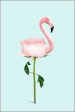 Akrylbilde  Flamingo Rose - Jonas Loose
