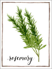 Akrylbilde  Herbal illustration rosemary - Grace Popp