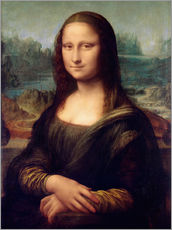 Selvklebende plakat  Mona Lisa - Leonardo da Vinci