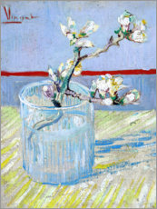 Akrylbilde  Sprig of Flowering Almond in a Glass - Vincent van Gogh